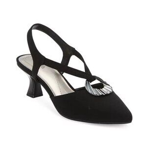 NiB East 5th Women's Earlie Comfort Heeled Sandals Black Size 7 M $70 RY1306